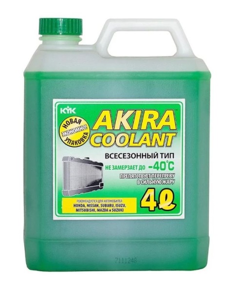 Антифриз Akira Coolant зеленый 4л