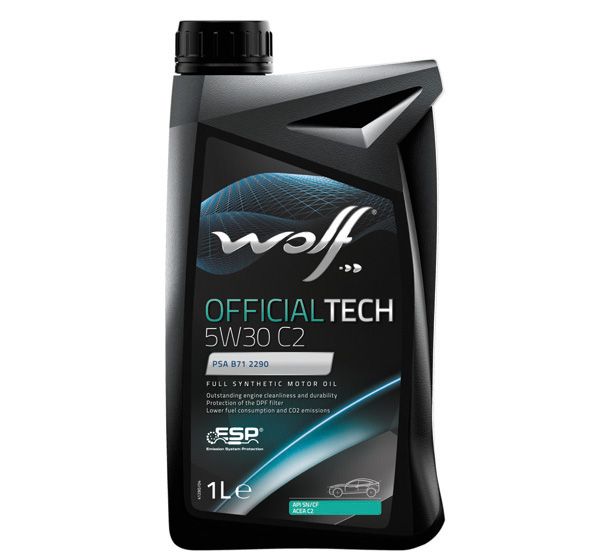 Масло моторное WOLF OfficialTech 5W-30 C2 1л синтетика