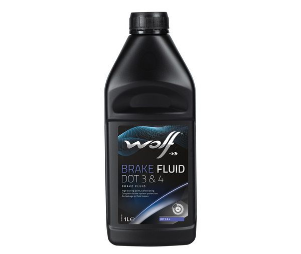 Жидкость тормозная WOLF BrakeFluid Dot 3, Dot 4 1л || 8307805