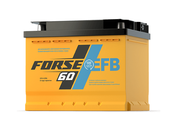 Аккумулятор Forse EFB 6СТ- 60 VLR о.п. (0) LB низкий