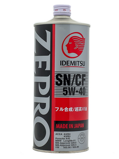 Масло моторное Idemitsu Zepro Euro Spec 5W-40 SN/CF 1л