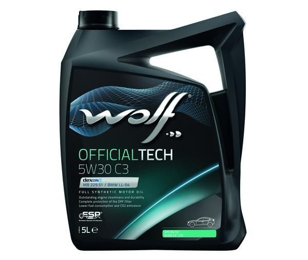 Масло моторное WOLF OfficialTech 5W-30 C3 5л синтетика