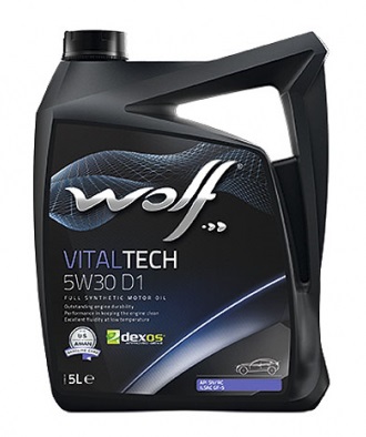 Масло моторное WOLF VitalTech 5W-30 D1 1л синтетика