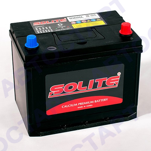 Аккумулятор Solite 85 о.п. 95D26L (B/H) с бортиком
