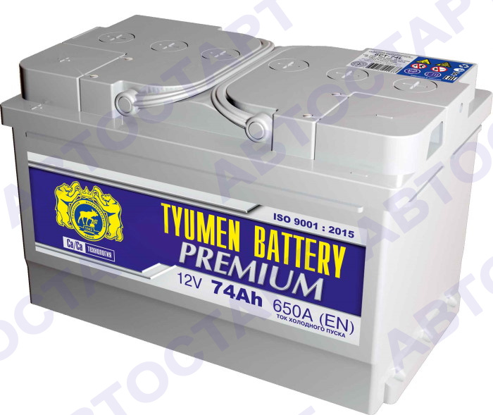 Аккумулятор Tyumen Battery Premium 6СТ-74 о.п. низкий
