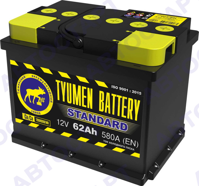 Аккумулятор Tyumen Battery Standart 6СТ-62 о.п.