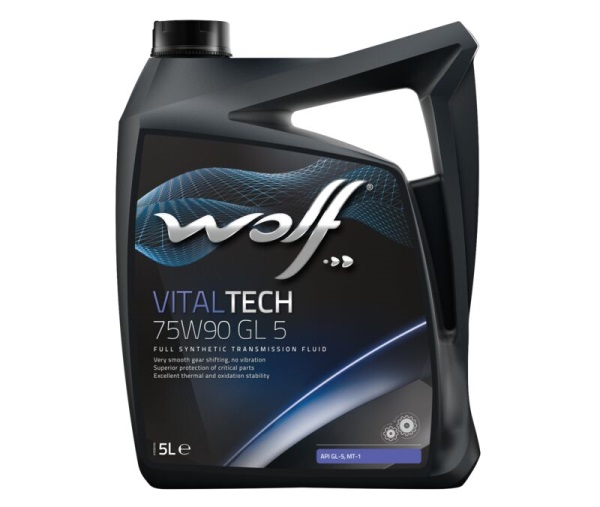 Масло трансмиссионное WOLF VitalTech 75W-90 GL-5 5л