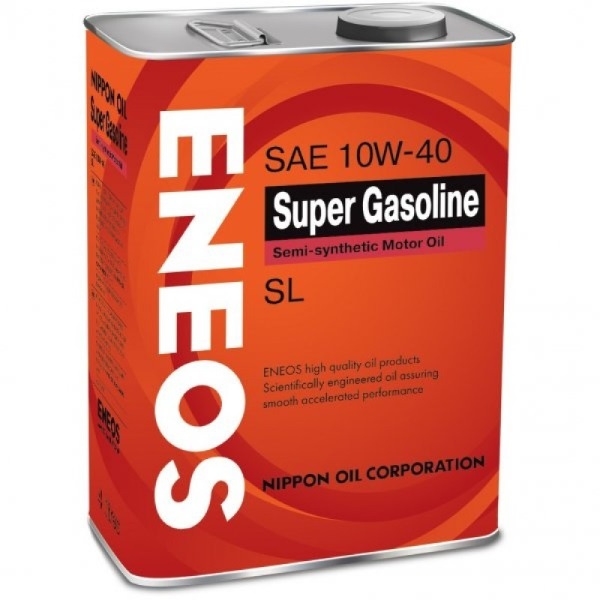 Масло моторное Eneos Super Gasoline 10W-40 SL 4л полусинт
