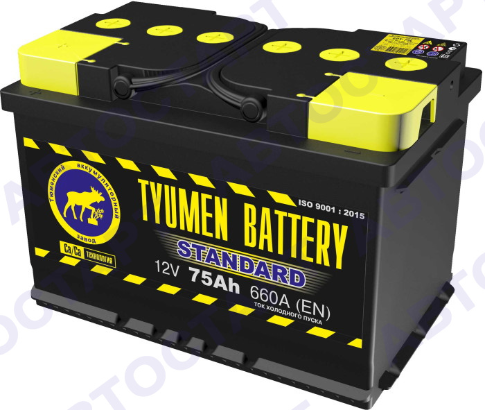 Аккумулятор Tyumen Battery Standart 6СТ-75LR о.п.