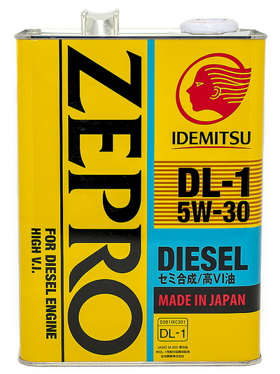 Масло моторное Idemitsu Zepro Diesel 5W-30 DL-1 4л полусинт.