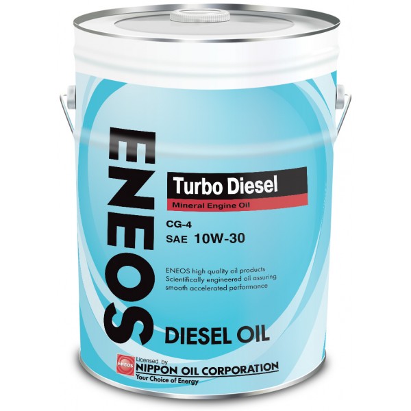 Масло моторное Eneos Turbo Diesel 10W-30 CG-4 20л минеральное