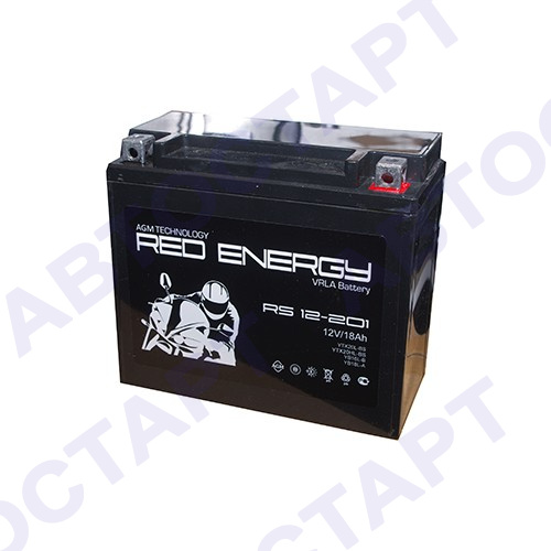 Аккумулятор Red Energy RS 12-201 (18Ач о.п. YTX20L-BS)