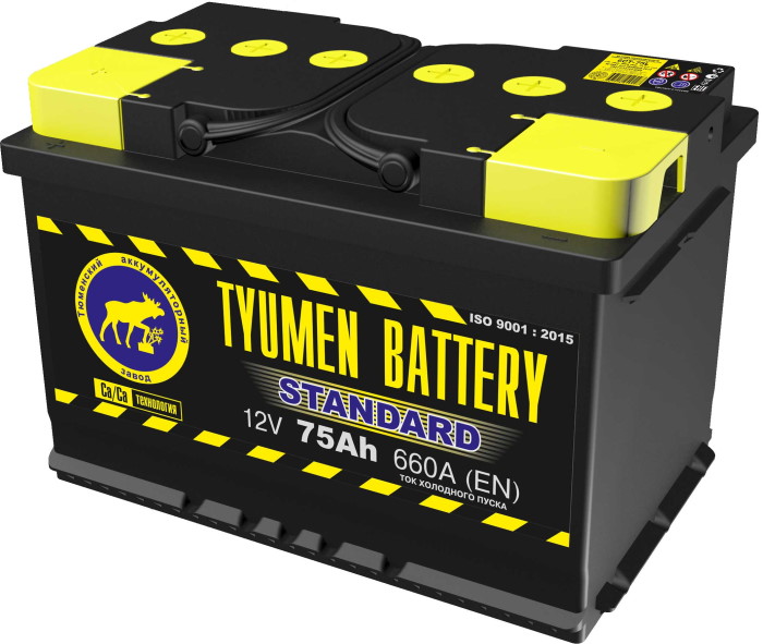 Аккумулятор Tyumen Battery Standart 6СТ-75LR о.п.