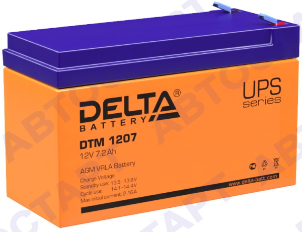 Аккумулятор Delta DTM 1207 (12V 7,2Ah)