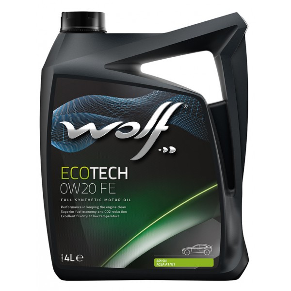 Масло моторное WOLF EcoTech 0W-20 D1 FE 4л синтетика