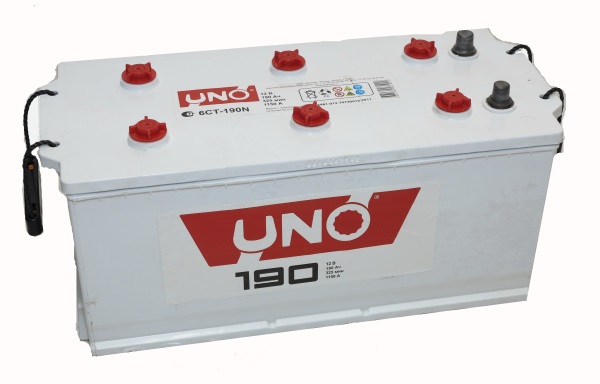 Аккумулятор Uno 6СТ-190 N (4) (широкий 240мм) конус + переходник