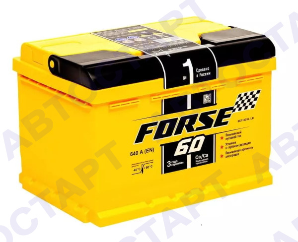 Аккумулятор Forse 6СТ- 60 VL п.п. (1)