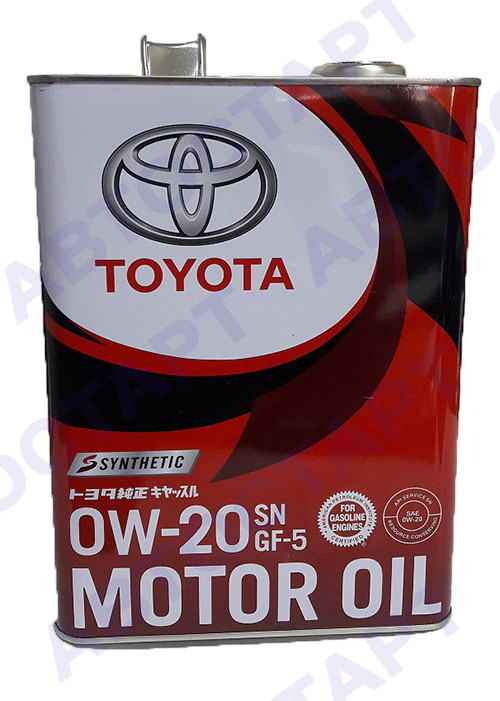 Масло моторное Toyota 0W-20 SP/GF-6A Synthetic 4л синтетика