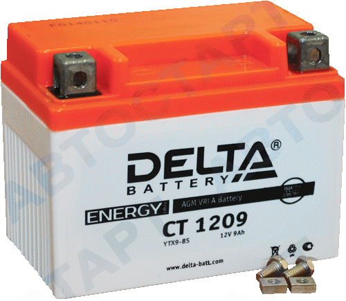 Аккумулятор Delta CT1209 (9Ач YTX9-BS)