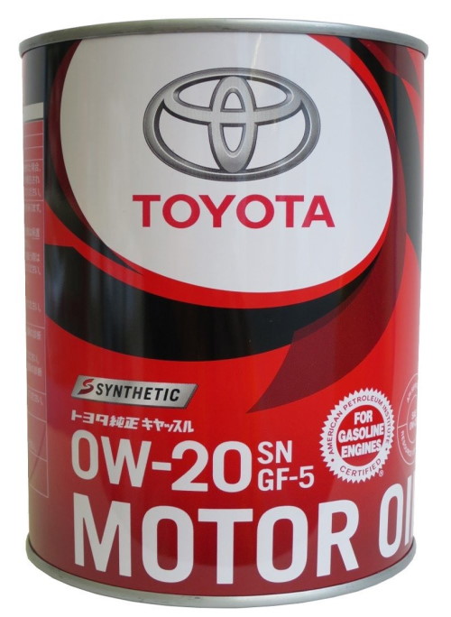 Масло моторное Toyota 0W-20 SN/GF-5 Synthetic 1л синтетика