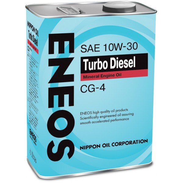 Масло моторное Eneos Turbo Diesel 10W-30 CG-4 4л минеральное