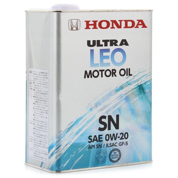 Масло моторное Honda 0W-20 SN Ultra LEO 4л