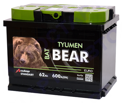 Аккумулятор Tyumen BatBEAR 6СТ- 62 VLA (1) п.п.