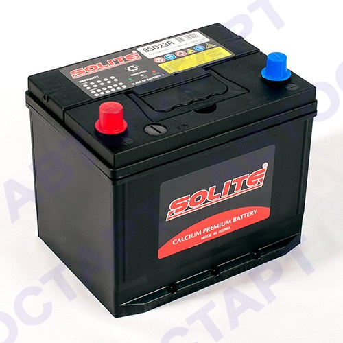 Аккумулятор Solite 70 п.п. 85D23R (B/H) с бортиком низкий