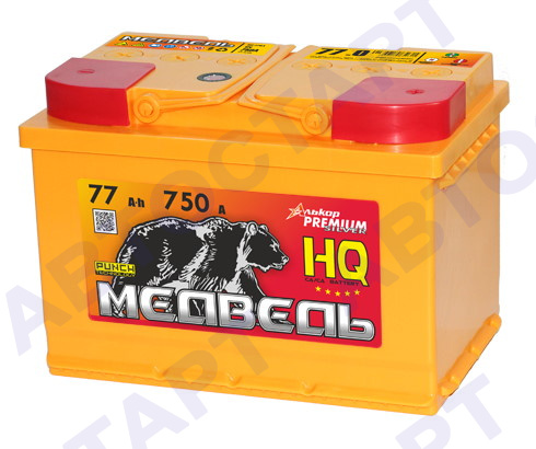 Аккумулятор Медведь Silver 6СТ- 77 VLA о.п.