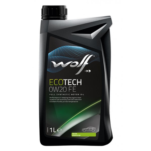 Масло моторное WOLF EcoTech 0W-20 D1 FE 1л синтетика