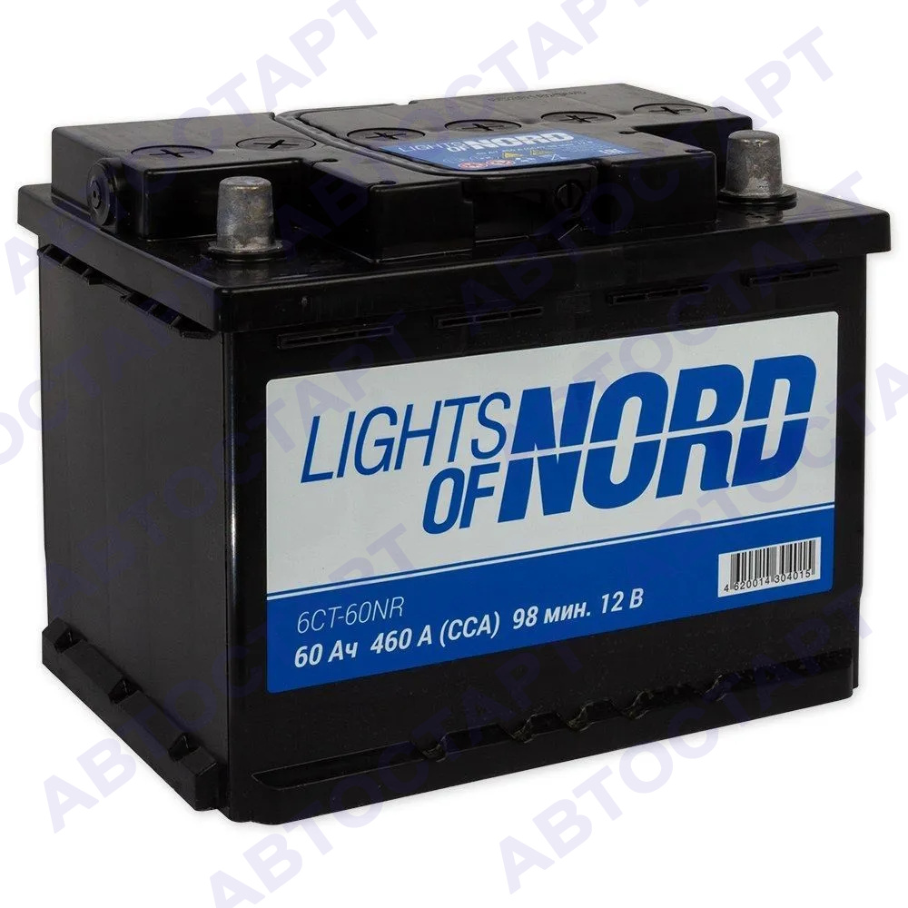 Аккумулятор Lights of Nord 6СТ- 60 N п.п. (1)