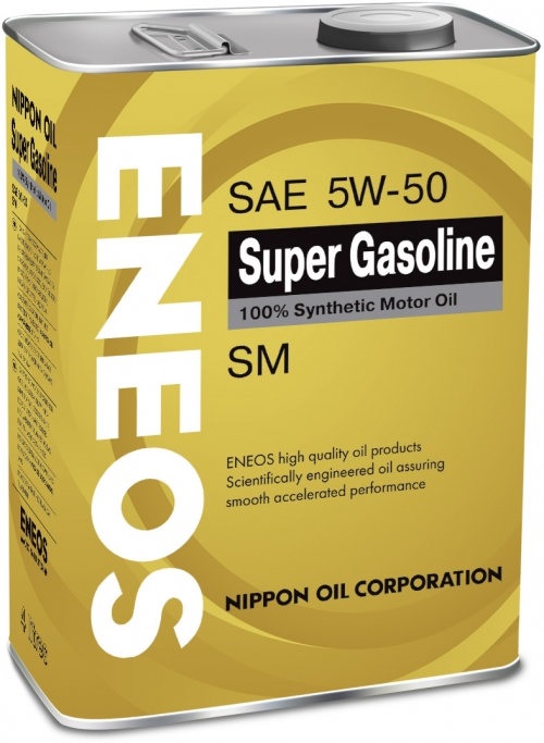 Масло моторное Eneos Super Gasoline 5W-50 SM 4л синт