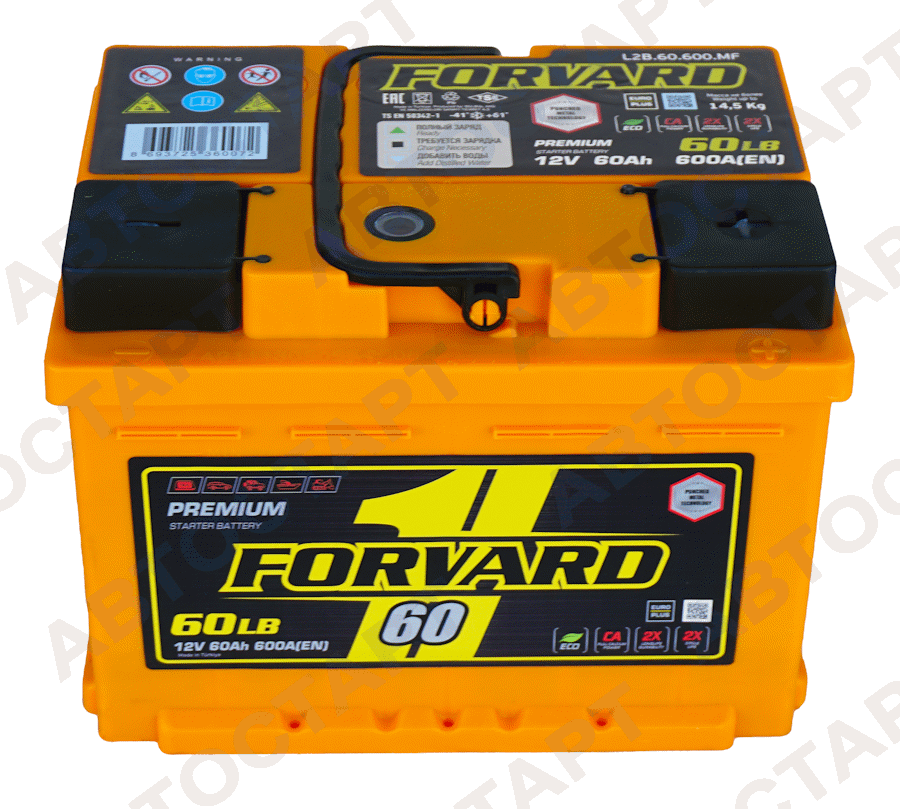 Аккумулятор Forvard 60 LB о.п. низкий