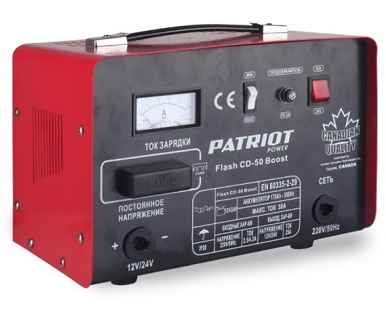 Устройство зарядное Patriot Power Flash CD-50 (30А, 12-24V)