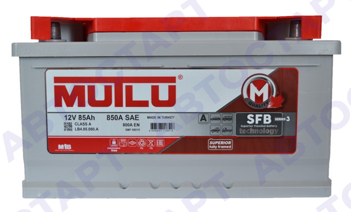Аккумулятор Mutlu SFB 3 85 о.п. низкий