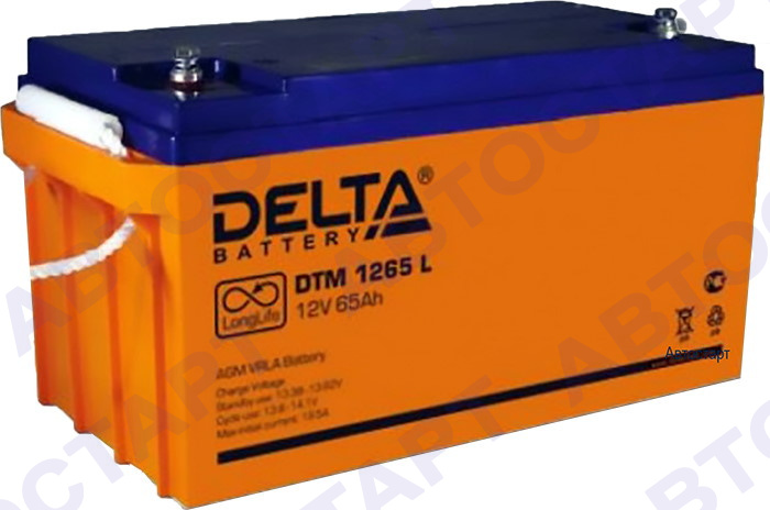 Аккумулятор Delta DTM 1265 L (12V 65Ah)