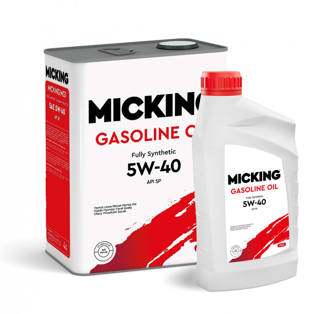 Масло моторное Micking Gasoline MG1 5W-40 (4л+1л акция) синт