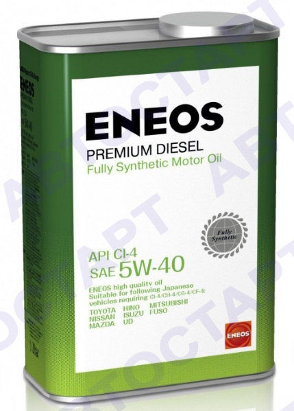 Масло моторное Eneos Premium Diesel 5W-40 CI-4 1л синт дизель