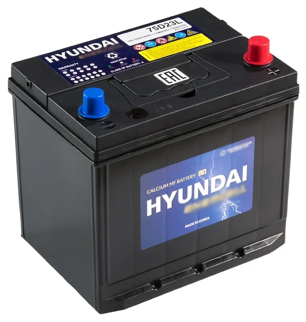 Аккумулятор Hyundai 65 о.п. 75D23L (борт)