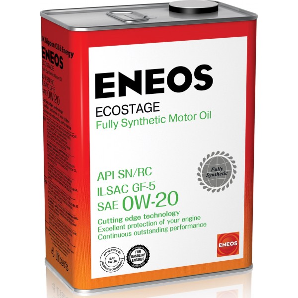 Масло моторное Eneos Ecostage 0W-20 SN 4л синт