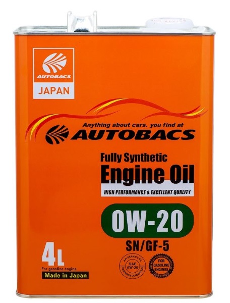 Масло моторное AUTOBACS (JP) 0W-20 SN/GF-5 4л синтетика