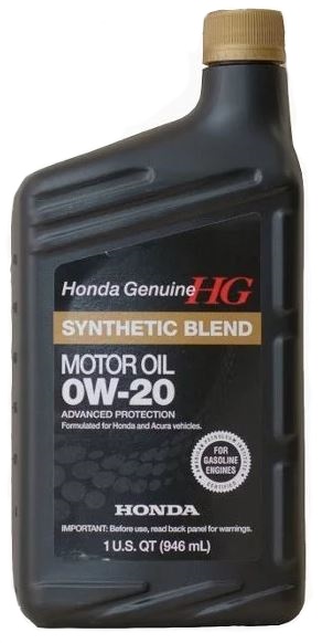 Масло моторное Honda 0W-20 SN Synthetic Blend 0,946л полусинт.